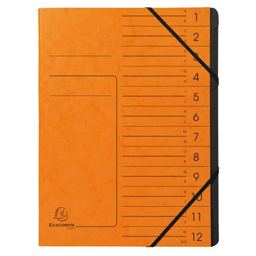 Carpeta clasificadora exacompta 541204e a4 naranja