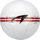 Pallone da calcio Avento - marchio a griglia - bianco rosso - misura 5 - ⌀ ca. 22cm