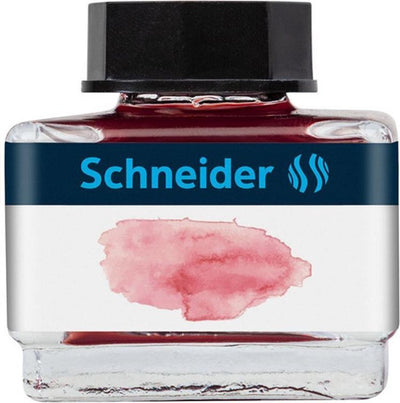 Schneider escribir instrumentos tintero schneider - contenido 15ml - rojo rubor pastel - s-6932
