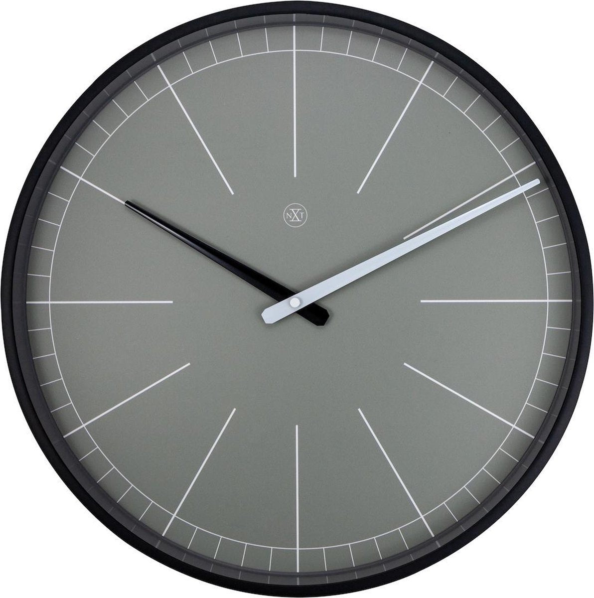 Nexttime nxt grigio – orologio da parete – 40 cm – metallo – grigio