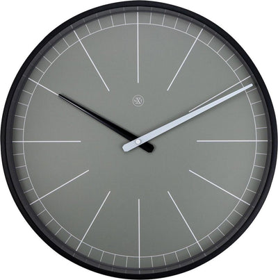 Nexttime nxt gris – reloj de pared – 40 cm – metal – gris