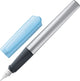 Penna stilografica Lamy nexx azzurra | triangolare in alluminio | impugnatura antiscivolo | pennino in acciaio a | compreso t 10 blu
