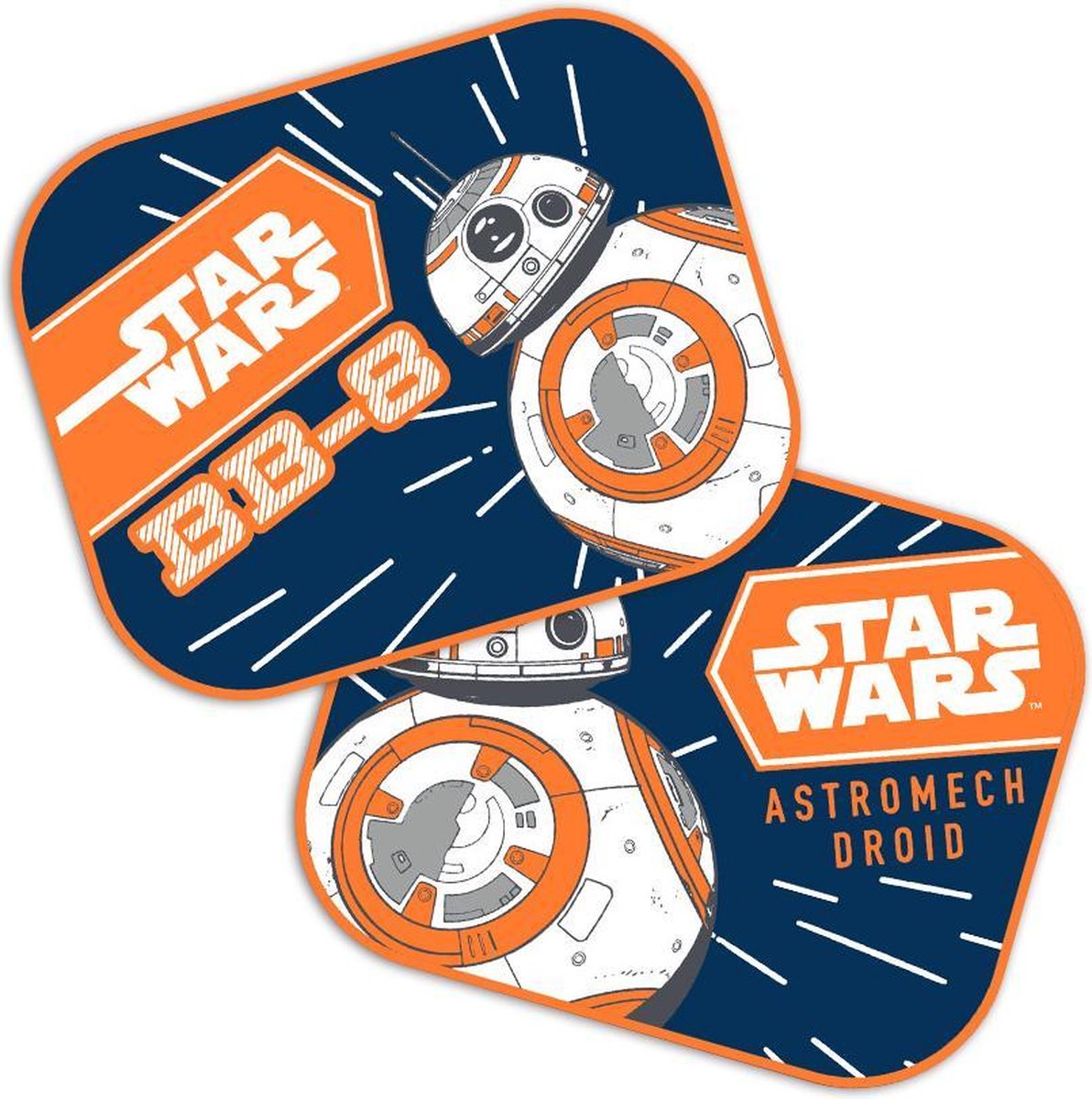 Einparts automotive parasole disney star wars bb8 44 x 35 cm 2 pezzi