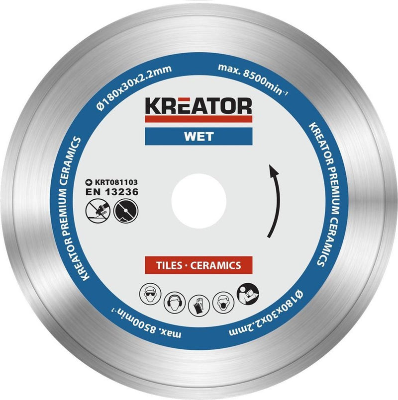 Set dischi diamantati Kreator krt081103 – ø180mm – universale