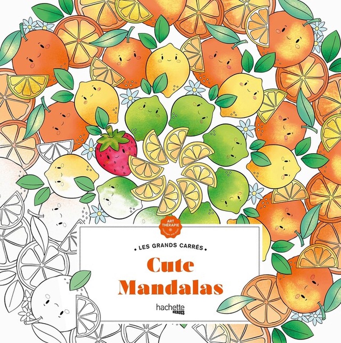 Hachette Heroes les grands carrés graziosi mandala - - libro da colorare per adulti