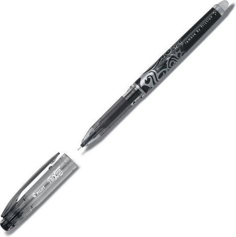 Pilot pen frixion point inchiostro cancellabile ago nero da 0,25 mm (12 pezzi)