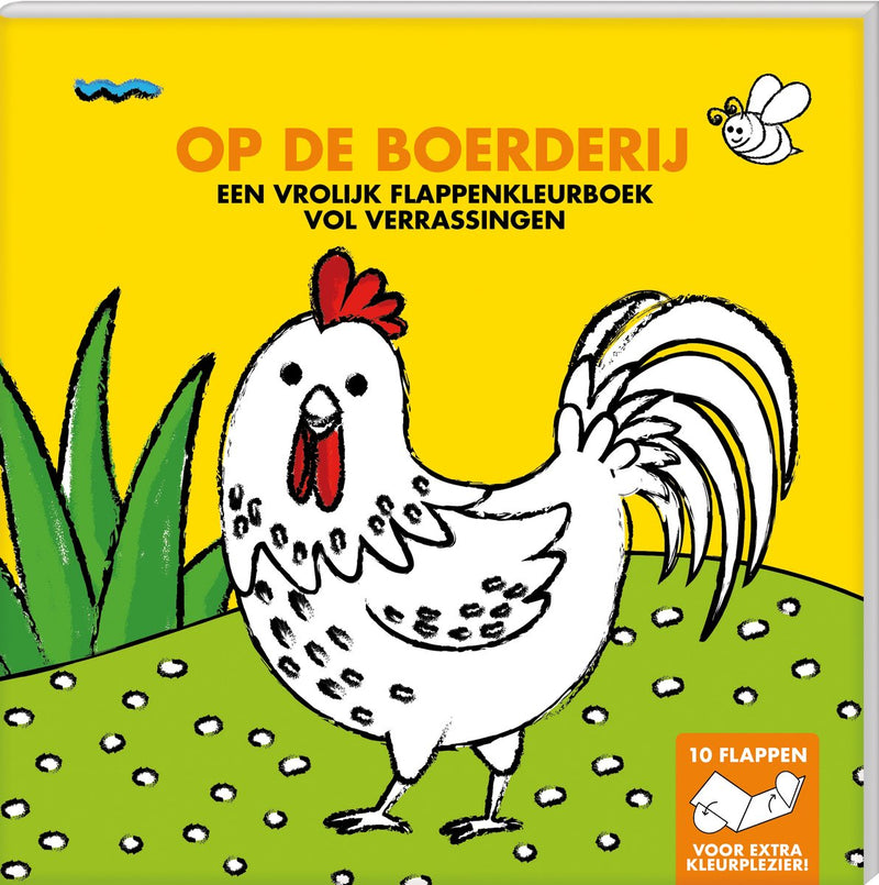Libro da colorare con patta Interstat - nella fattoria