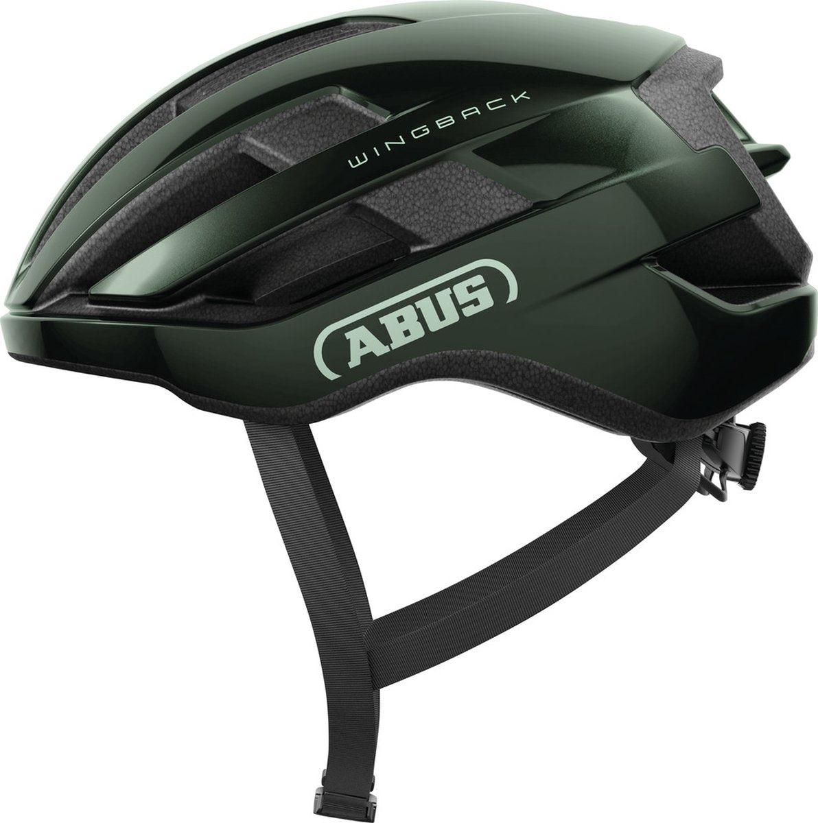 Abus fietshelm wingback moss green l - 57-61 cm - groen - geschikt voor gebruik op racefietsen - gravelbikes - 270 g