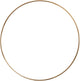 Metal wire ring gold, 30 cm