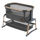 Maxi-cosi iora air co-sleeper - beyond graphite - 100% recycled fabrics - rocking function - breathable fabrics - thick mattress