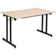 Fliptop table sodematub ft128tpmu-6100 rectangular maple