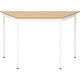 Mesa sodematub ft147trap-bc1c roble trapezoidal marrón