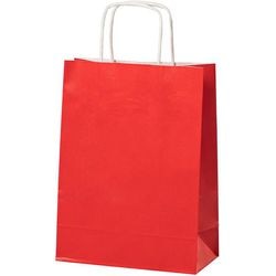 Bolsa de papel m roja 15,7 l 320x120x410 mm