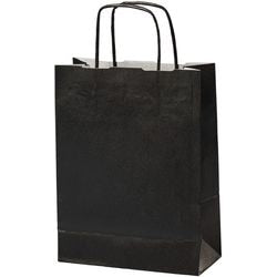 Bolsa de papel xs negra 3,5 l 180x80x240 mm