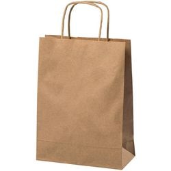 Bolsa de papel xs marrón 3,5 l 180x80x240 mm