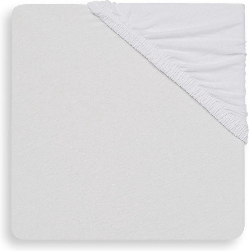 Jollein sábana bajera ajustable para cuna jersey 60x120cm - blanco