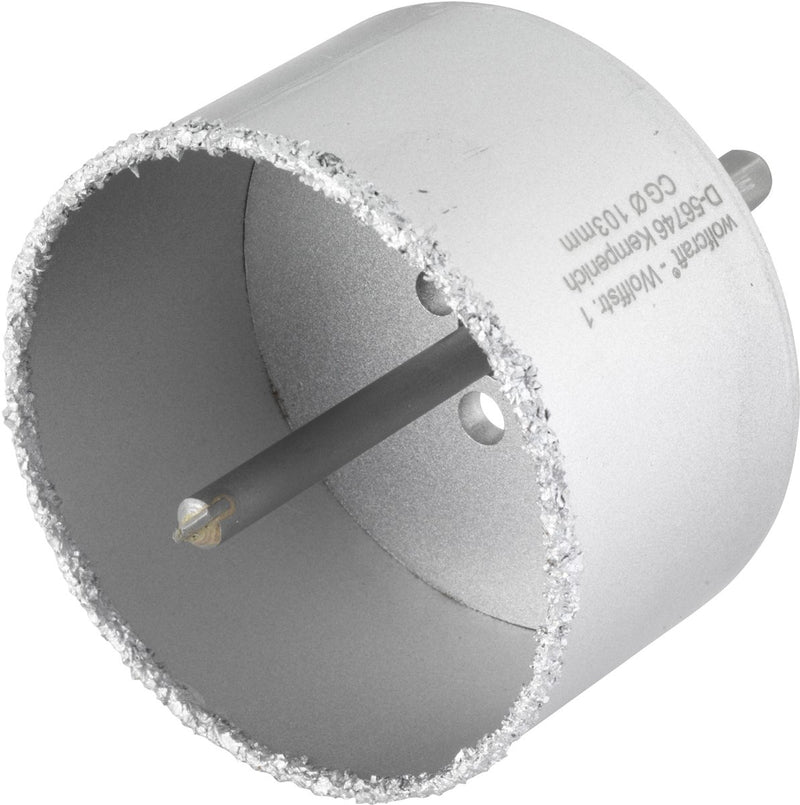 Wolfcraft - sega a tazza 103 mm - rivestita in metallo duro con mandrino di serraggio - 3899000