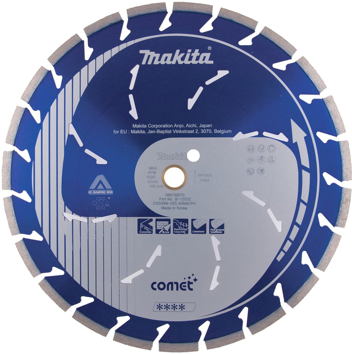 Disco diamantato Makita 350x25,4 20 comet-r - b-13552