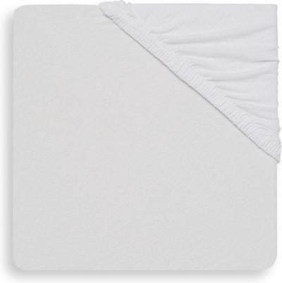 Jollein baby fitted sheet crib jersey 60x120cm - white