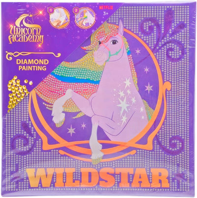 Academia de unicornios Canenco - lienzo para pintar diamantes - 29 x 29 cm
