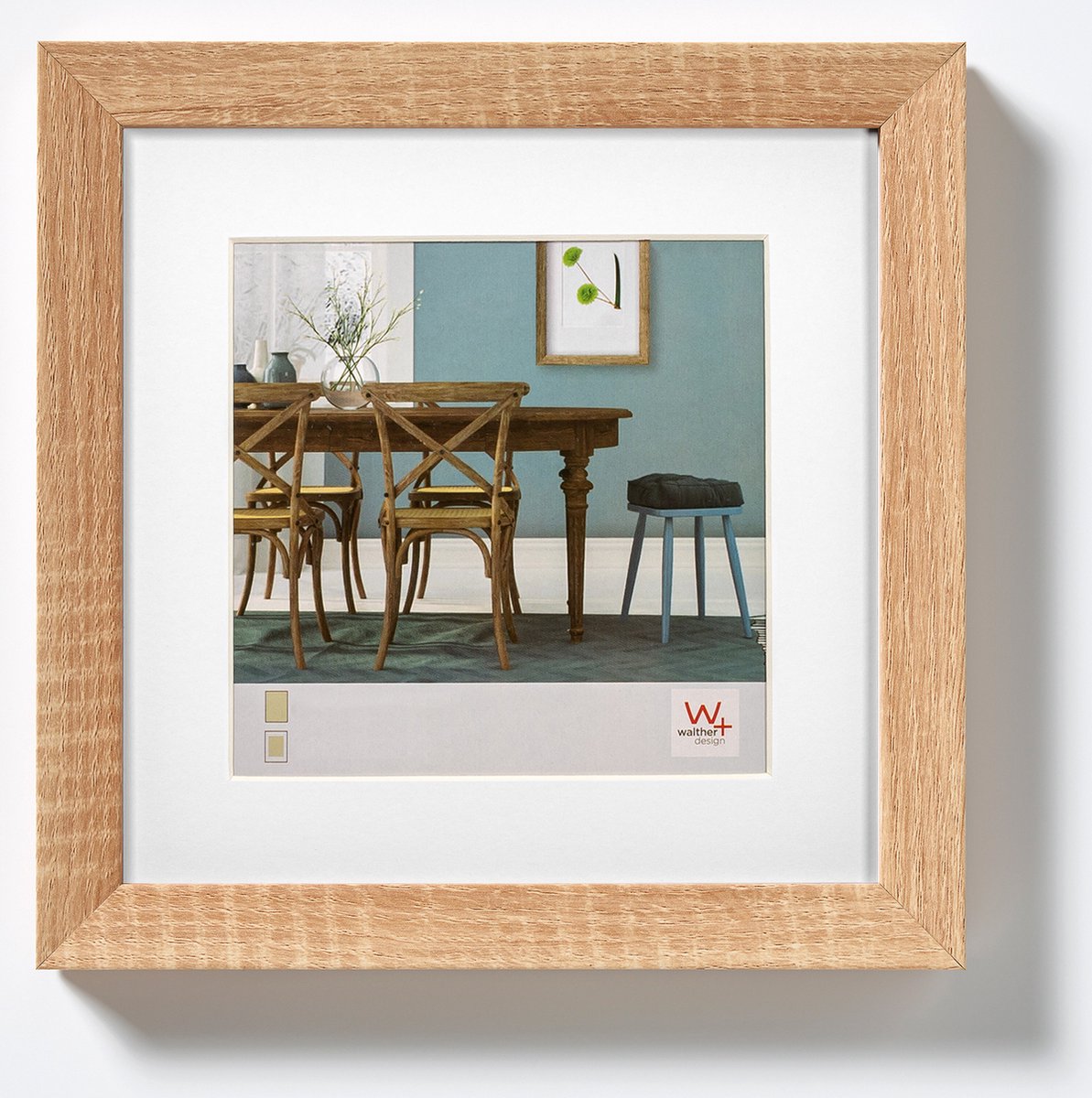 Walther fiorito - mdf houten lijst - fotoformaat 20x20 cm - licht eiken