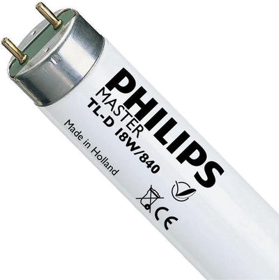 Philips fluorescent tube 18w 840 master super 80 cool white (u) | 25 pcs