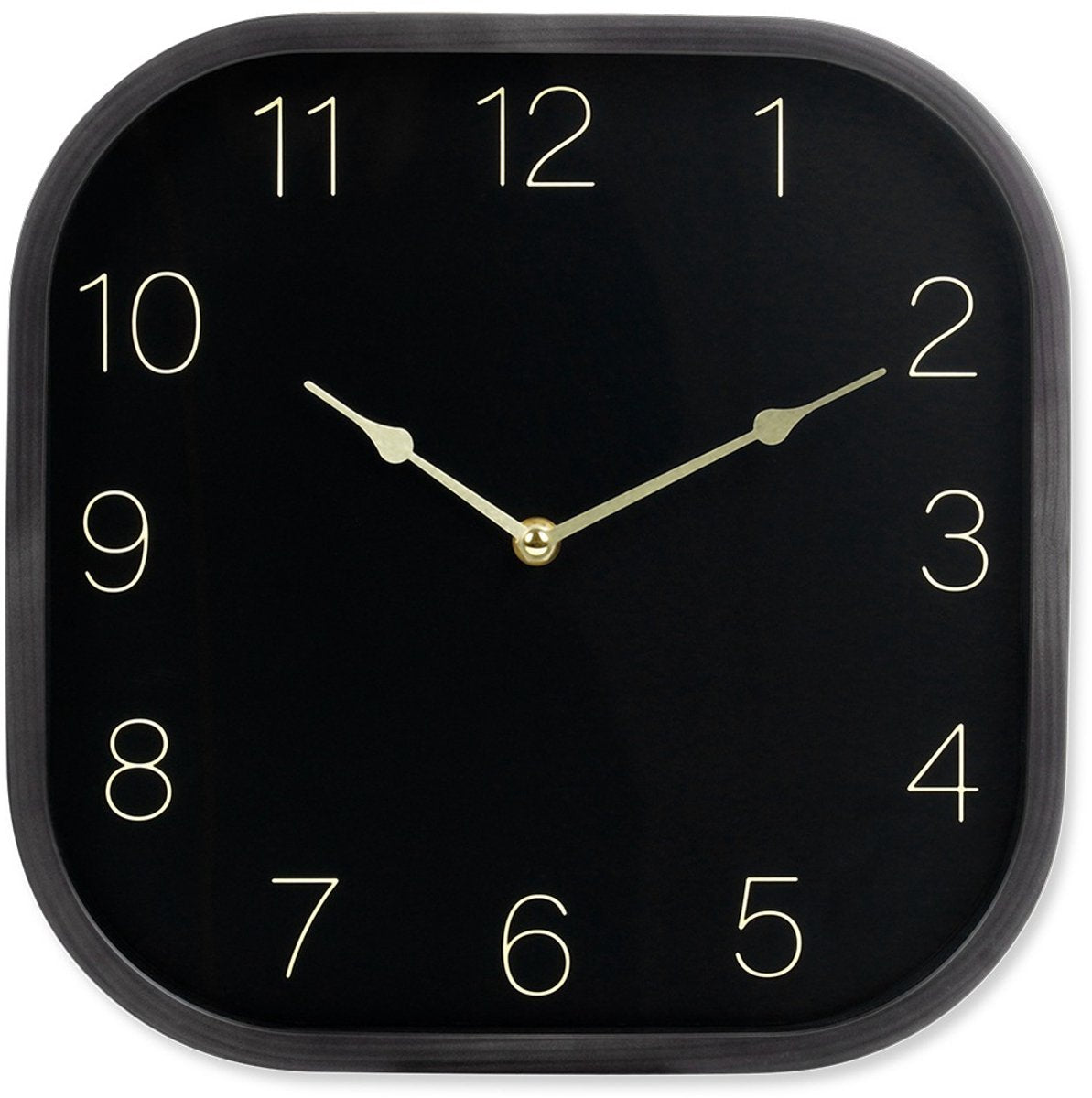 Orologio da parete senza marchio senza marchio nero con oro - 30 x 30 cm