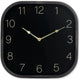 Orologio da parete senza marchio senza marchio nero con oro - 30 x 30 cm