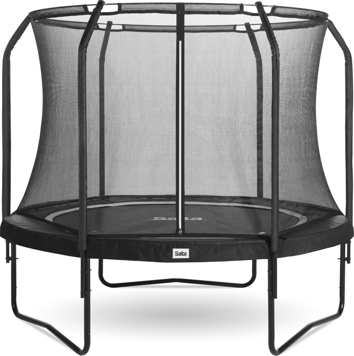 Salta premium black edition - trampolino con rete di sicurezza - ø 251 cm - nero