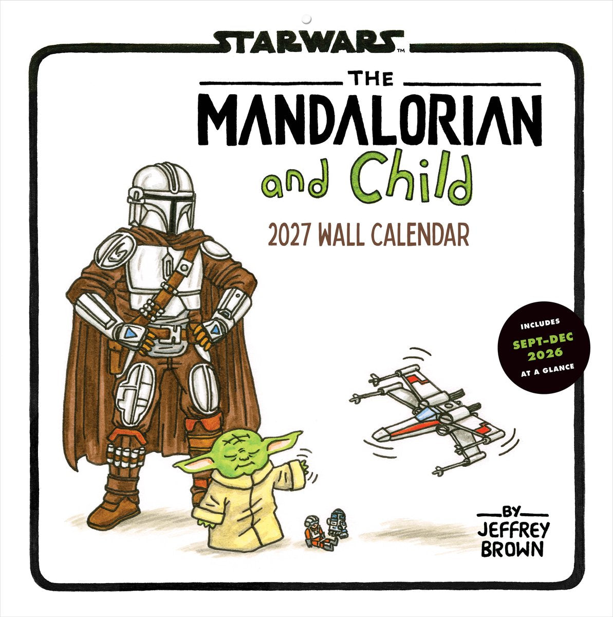 Calendario da parete 2027 di Star Wars The Mandalorian e Child