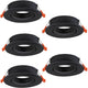 Faretto da incasso Eglo barranco - gu10 - ø 9 cm - nero - set da 5 pezzi - inclinabile