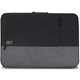 Actuar en la manga de laptop urbana de 15.6 pulgadas, gris negro
