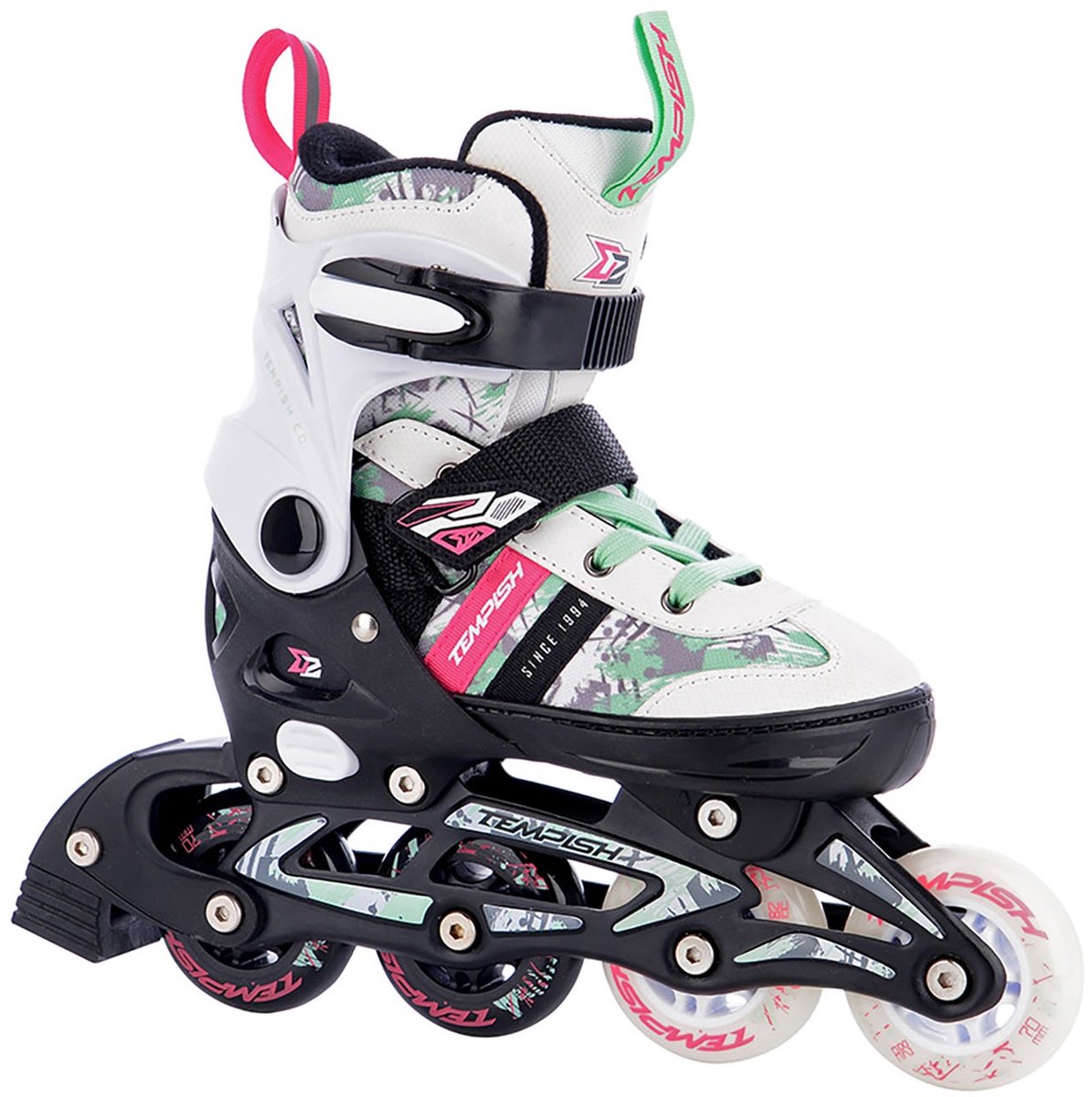 Tempish dasty 2 skeelers - inline skates - verstelbaar - kinderen - wit - maat 37-40