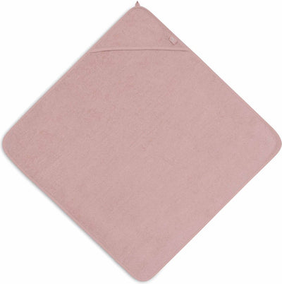 Jollein - mantellina da bagno in spugna 100x100 cm - asciugamano per bambini con mantellina da bagno, scialle, poncho da bagno - rosa selvatico