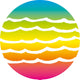 Waimea strandbal - pvc - 21 cm - multi coloured - maat 4