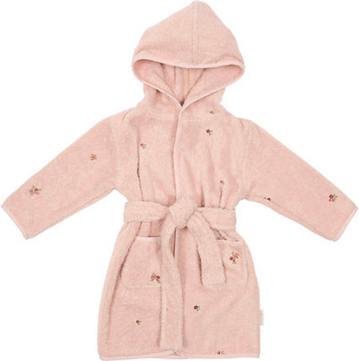 Little Dutch bathrobe - pink - size 86 92 - fairy garden