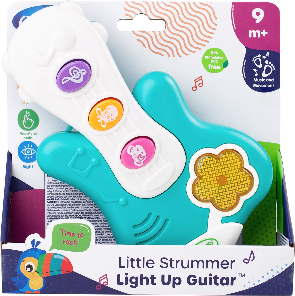 Playgro - light up guitar - baby toy musical instrument - baby toys - musical instrument for baby - interactive baby toys - educational toys - maternity gift - baby guitar - toys with light and sound