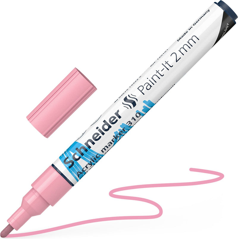 Schneider Writing Instruments Rotulador acrílico Schneider - Paint-it 310 - 2 mm - Rosa pastel - s-120129