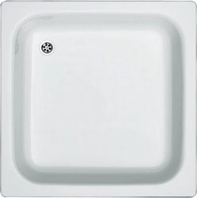 Plieger brussel douchebak - metaal - vierkant - 90 cm x 90 cm x 14 cm - wit - 20 jaar - garantie