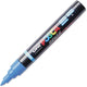 Rotulador pincel uni posca pc5br azul claro - punta pincel 1-4 mm