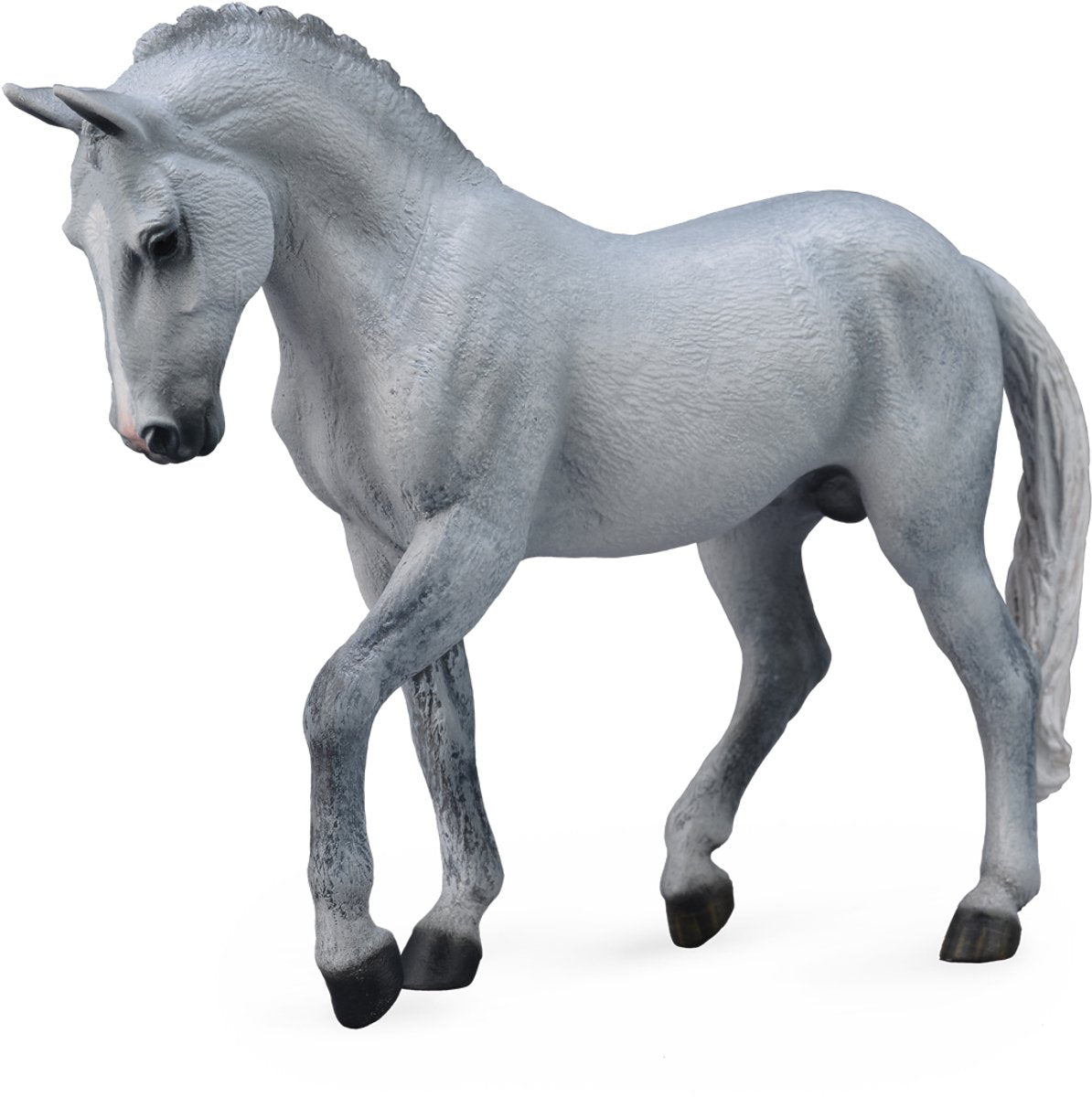Figura Collecta - semental trakehner gris - (xl) - caballos - pintado a mano - miniatura