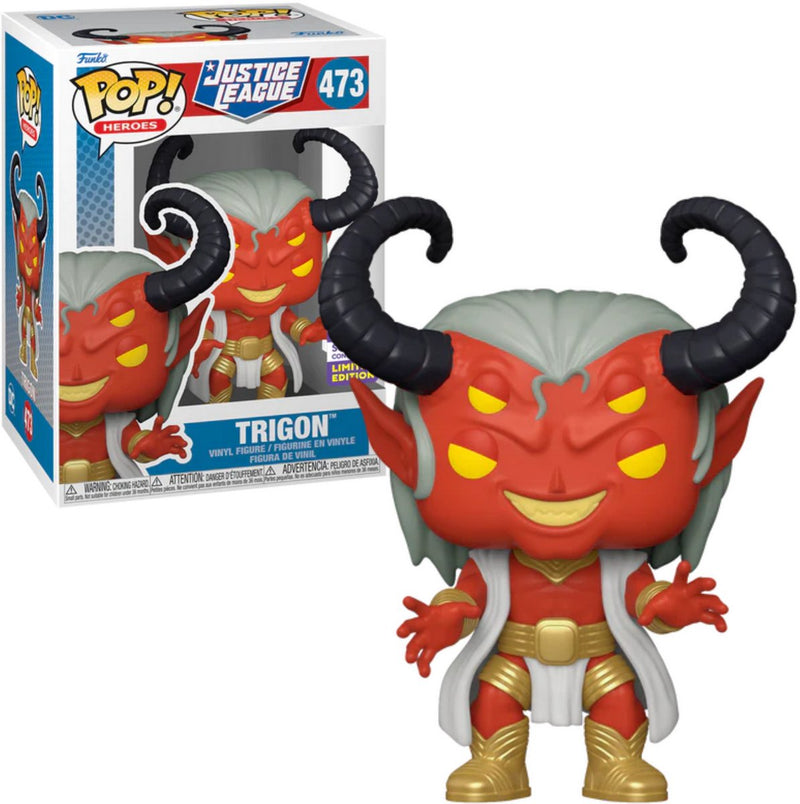 ¡Funko pop! liga de la justicia trigon #473 [convención de verano de 2023] sdcc