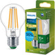 Philips led philips ultraefficient led lamp - transparant - 75w - e27 fitting - warmwit licht: 2700k - bespaar op energiekosten