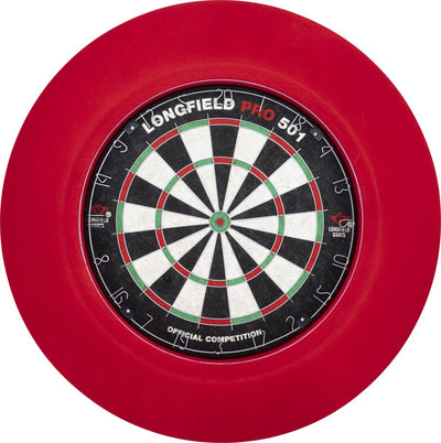 Engelhart led dartbord surround rood – dartbord verlichting met 90 leds – 3 cm dikke beschermring – muurbescherming voor darten – longfield