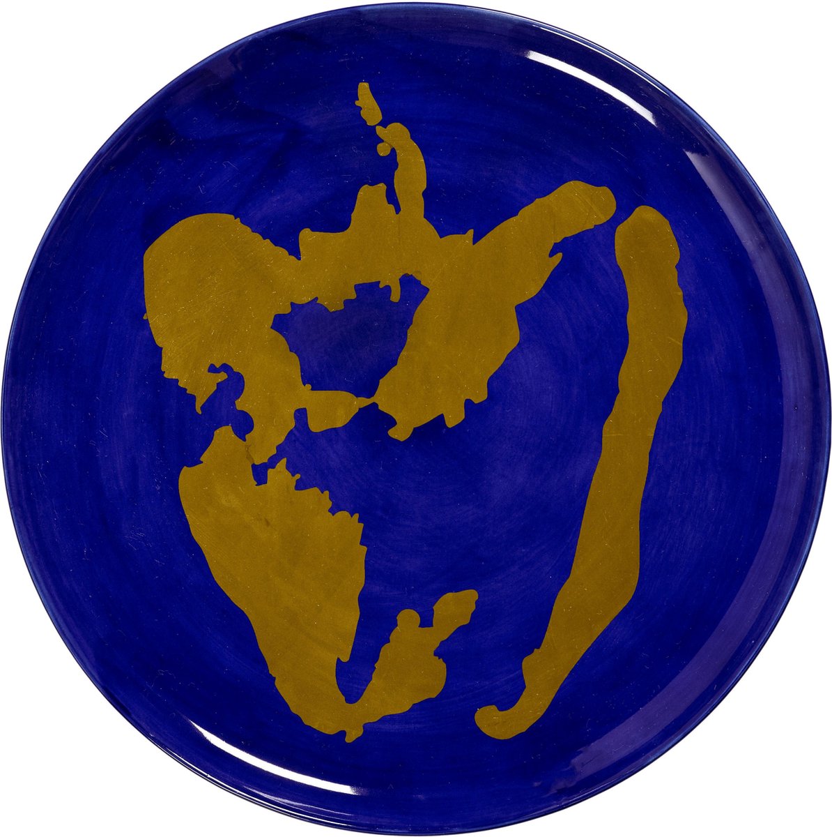 Serax - ottolenghi feast - serveerschaal - donkerblauw goud - 35 ø