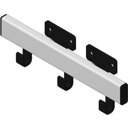 Perchero de pared Vepa bins 31184095 aluminio, nailon plateado