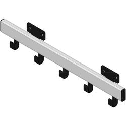 Vepa bins wall coat rack 31184101 aluminum, nylon silver