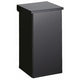 Papelera con pedal Dutchdesign 31709755 aluminio con recubrimiento en polvo negro