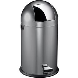 Pattumiera a pedale Eko 31046805 grigio acciaio