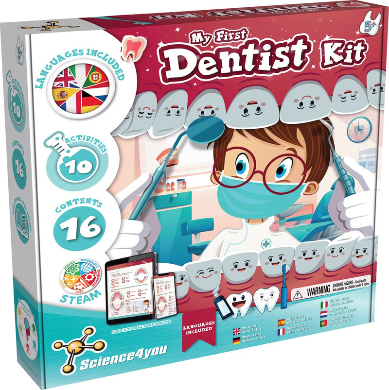 Science 4 you Science4you dentist Starter Kit – scatola per esperimenti educativi – set da gioco dentista per bambini – a partire da 5 anni